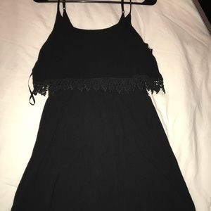 black mini dress